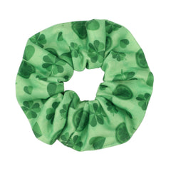 St. Patrick's Shamrock Hair Scrunchies Set