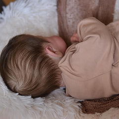 19" Full Vinyl Reborn Dolls Sleeping Soft Touch 3D Skin Doll Can Bath