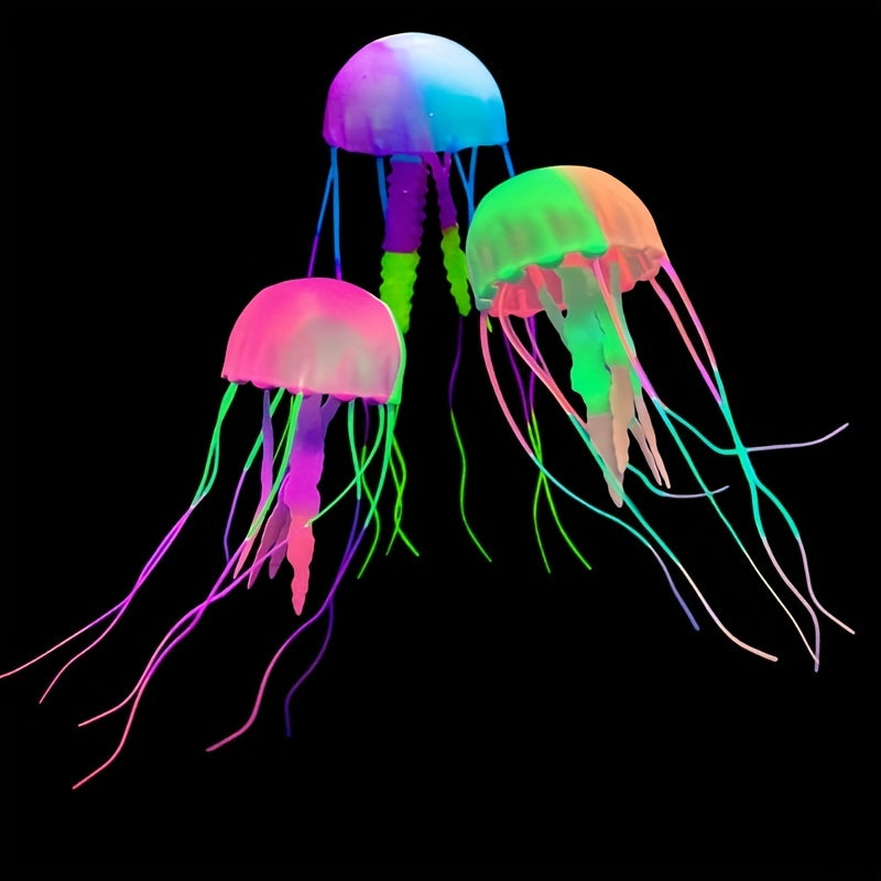 Vibrant Jellyfish & Coral Aquarium Decor Set