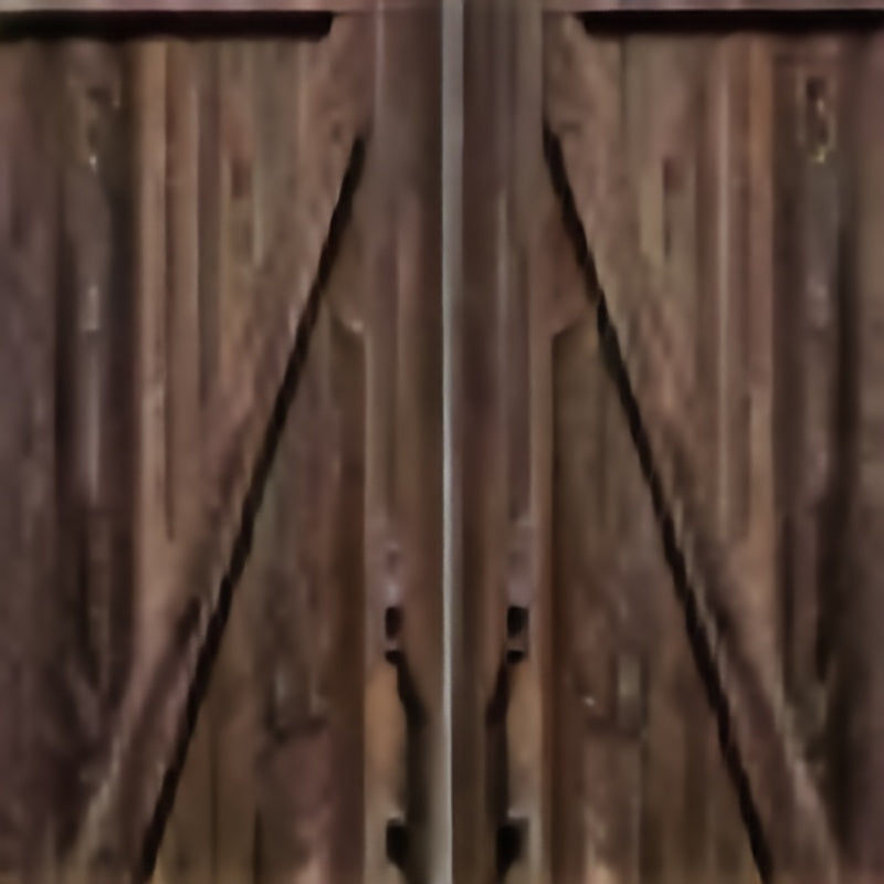 Wooden Door Shower Curtain Waterproof Fabric Bath Curtain Bathroom Decor