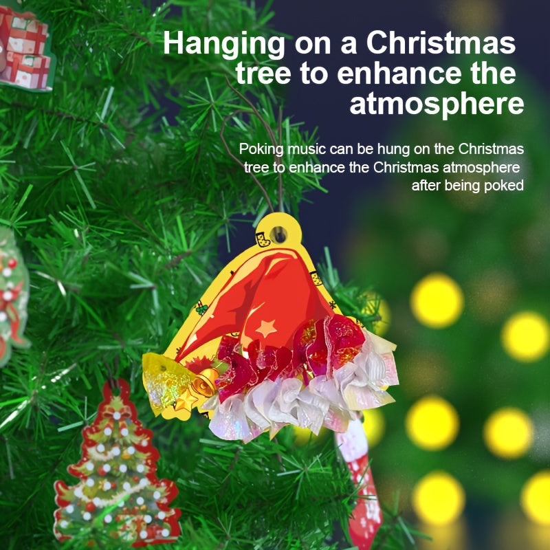 24pcs Christmas Theme Ornaments Dressing Stickers Gift