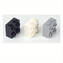40pcs DIY Thick Bricks 1X2X1 2 3 with Studs on 1 Side Knobs Building Blocks