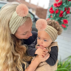 2pcs Winter Knitted Hairband Warm Headwear Hair Accessories