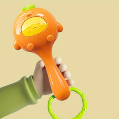 Yellow Baby Sand Hammer Toys PP Material Baby Rattle Toys