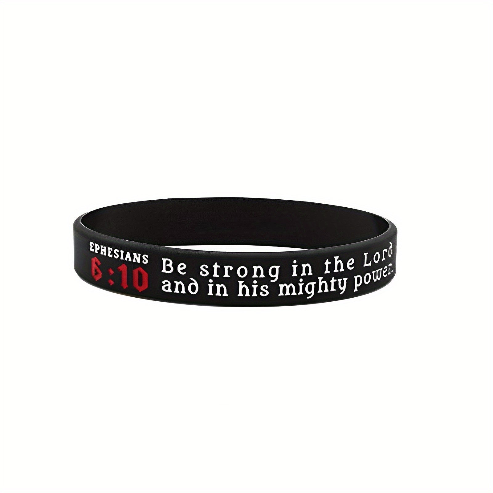 Religious Silicone Bracelet Bible Verse Wristband