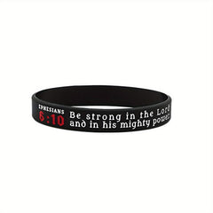 Religious Silicone Bracelet Bible Verse Wristband