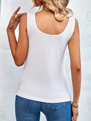 Leopard Print Draped Tank Top Casual Summer Sleeveless Top