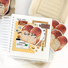 30pcs Bread Convenience Stickers Variety Creative Message Note Ledger Sticker