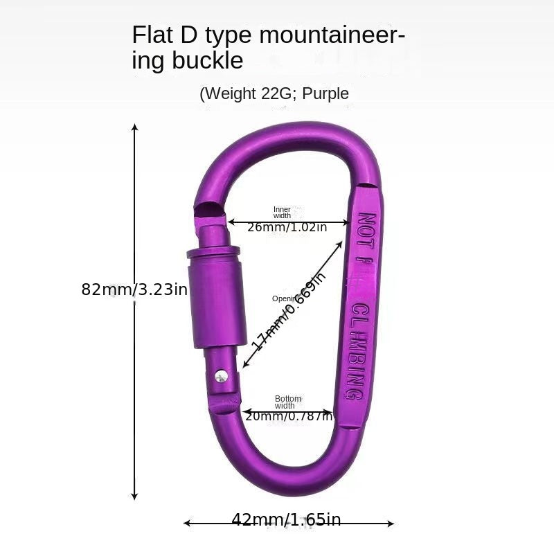 Aluminum Alloy Backpack Hanging Buckle for Camping