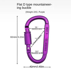 Aluminum Alloy Backpack Hanging Buckle for Camping