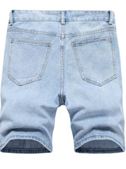 Men's Distressed Denim Shorts for Summer