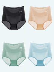 4 Pcs Seamless High Waist Panties Women's Underwear