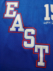 Men's EAST Star 15 Embroidery Basketball Jersey Retro Mesh Classic Crew Neck
