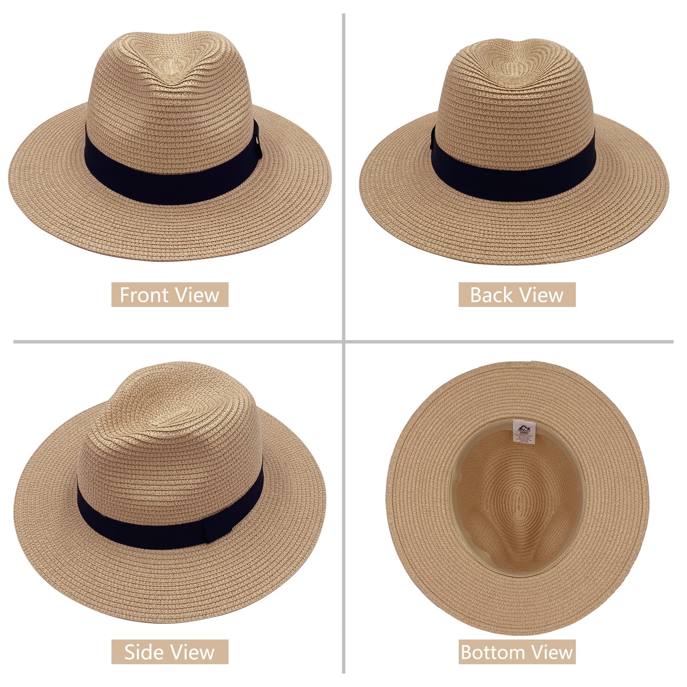 Men's Wide Brim Sun Visor Hat with UV Protection