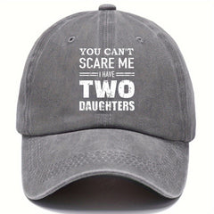 Unisex Distressed Letter Printed Hat Sunscreen Cap