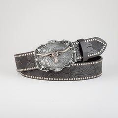 Men's Retro Bull Head Buckle Belt Business Casual Decorative Belt