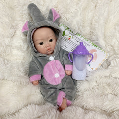 10 Inch Silicone Baby Boy Reborn Doll with Visible Veins