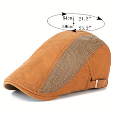 Men's Vintage Newsboy Cap Sun Visor Retro Hat