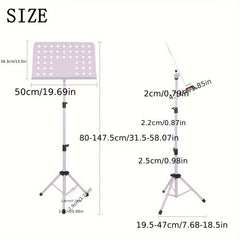 Music Stand Punching Single Layer Foldable Lifting Bracket Macaron