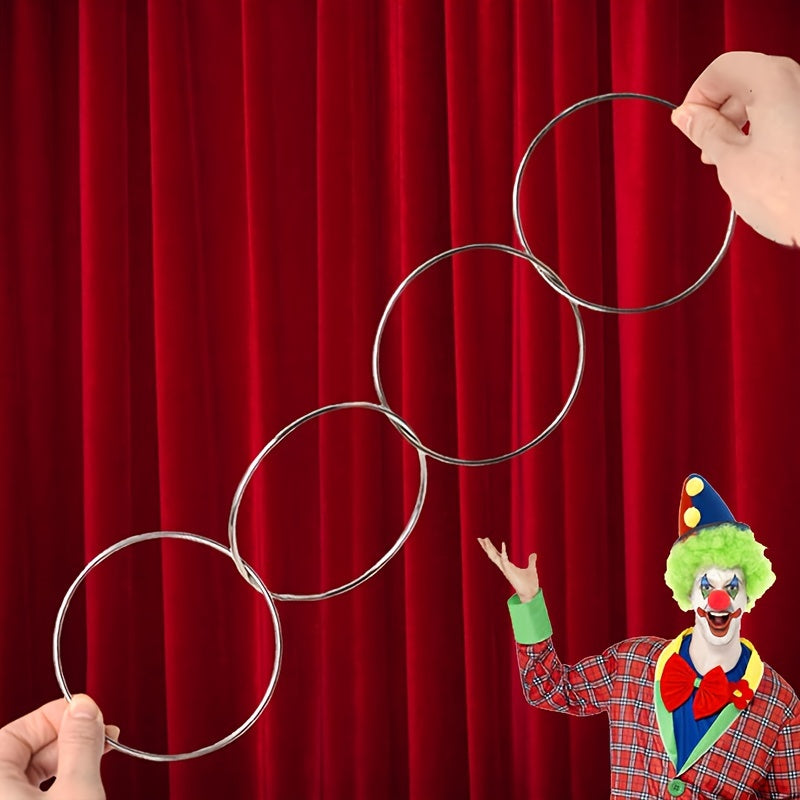 5pcs Four Consecutive Rings Clown Nose Magic Props