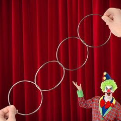 5pcs Four Consecutive Rings Clown Nose Magic Props