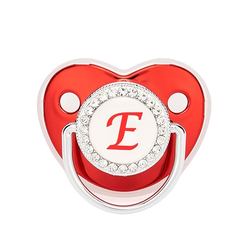 Arrival Pacifier Metallic Red Baby Rhinestone Comfortable Playing Mouth