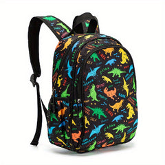 Children's Dinosaur Backpack Padded Back Large Capacity Lightweight Travel Bag