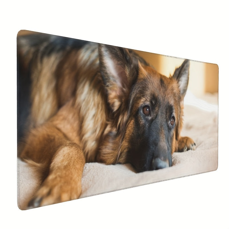 German Shepherd Dog Gaming Mouse Pad XL Beachy Desk Pad