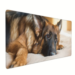 German Shepherd Dog Gaming Mouse Pad XL Beachy Desk Pad
