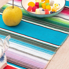 Mexican Table Runner Tassel Rainbow Ethnic Style TV Cabinet Doily Decorative