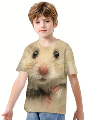 Boys' Hamster Graphic T Shirt 3D Print Tee for Summer