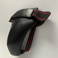 Men's Boxing Groin Protector Adjustable PU Leather Maximum Protection