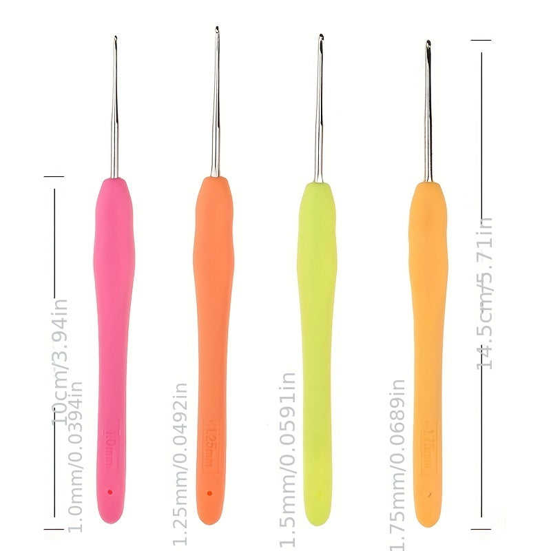 4pcs Lace Crochet Set Knitting Tool Sweater Needle