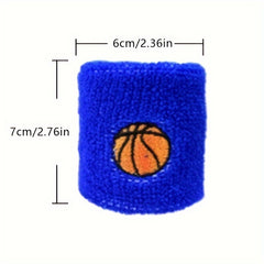 Outdoor Sport Wristbands Set, Basketball Wrist Sweatbands