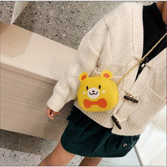 Girls Cartoon Bear Pattern Mini Shoulder Bag