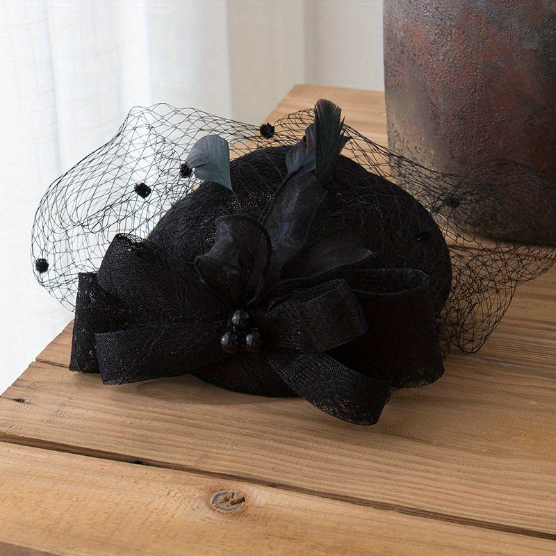 Mesh Flower Fascinators Hat For Women Tea Party Headband