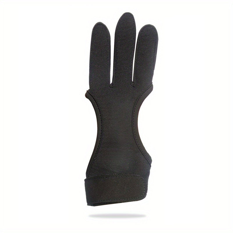1pc Archery Gloves Shooting Leather Three Finger Protector Gear