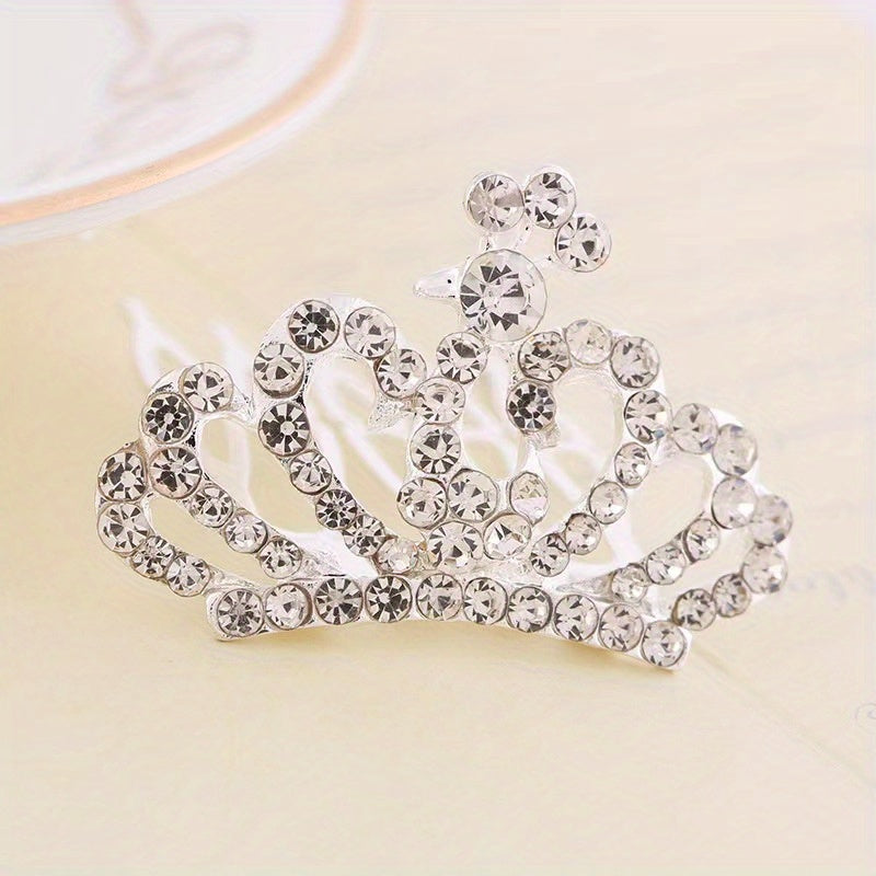 Crown Hair Comb Decorative Hair Accessories for Girls