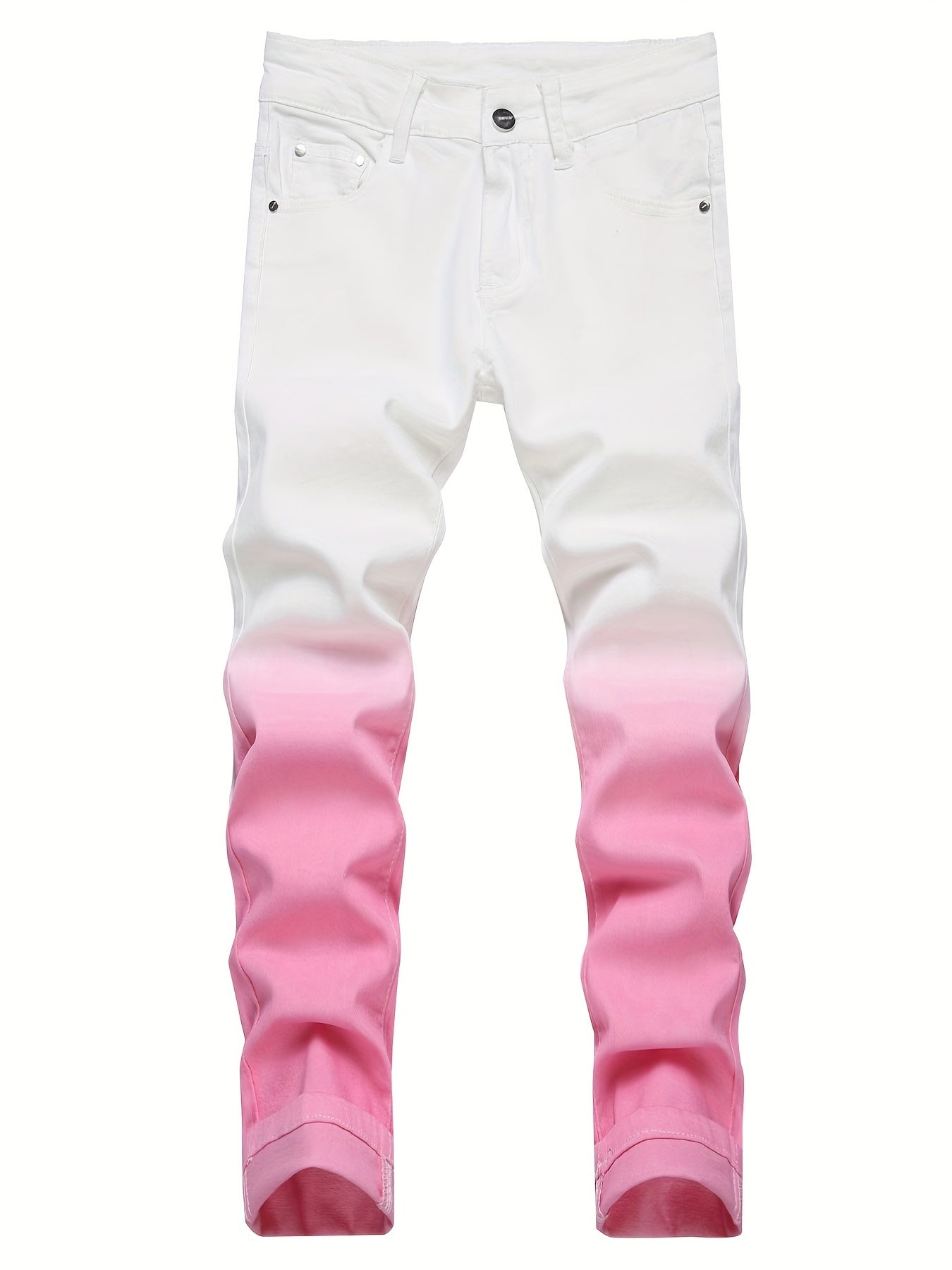 Boys Casual Gradient Denim Pants Slim Fit Spring Fall