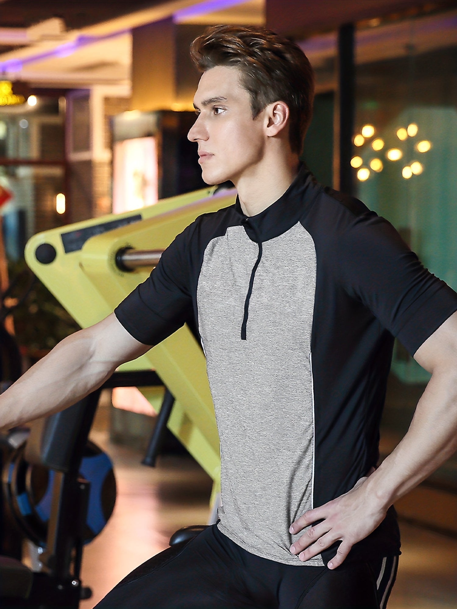 Men's Short Sleeve Motorcycle Off road T shirt Quick Dry Outdoor Top