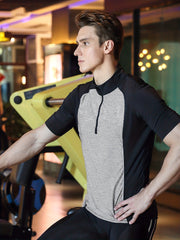 Men's Short Sleeve Motorcycle Off road T shirt Quick Dry Outdoor Top