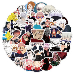 50pcs Anime Vinyl Decorative Sticker for Laptop Skateboard Cup Bottle Notebook