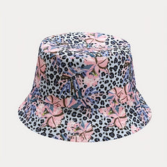 Boho Print Reversible Bucket Hat Lightweight Basin Hat Sunscreen Fisherman Cap