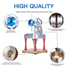 M16 CF Stirling Engine Kit Aluminum Educational Toy