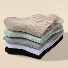 Women's Striped Crew Socks - Comfy & Breathable Short Socks
