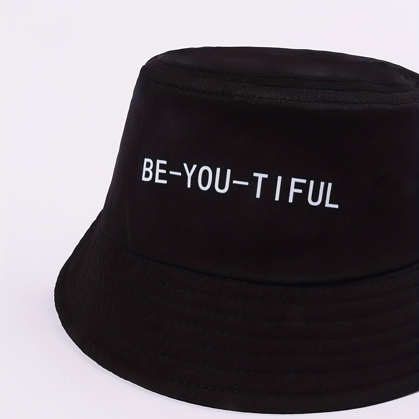 BE YOU TIFUL Print Bucket Hat Unisex Lightweight Fisherman Cap