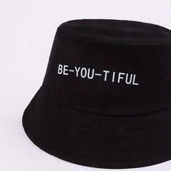 BE YOU TIFUL Print Bucket Hat Unisex Lightweight Fisherman Cap