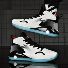 Men's Basketball Shoes Comfy Breathable Non Slip Lace Up Sneakers