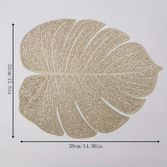 PVC Lace Bronzing Placemat Set Home Decor