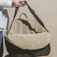 Winter Warm Pet Car Bag Portable Dog Bag With Safety Buckle